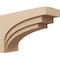 Ekena Millwork 12"W x 36"D x 24"H Classic Rockford Rough Cedar Woodgrain TimberThane Corbel, Primed Tan CORUR12X36X24ROCRCPR - alternate 1